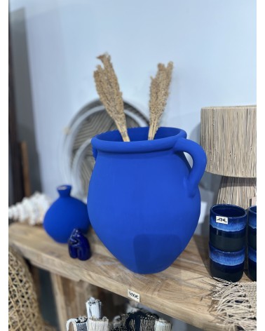 Cache pot bleu majorelle