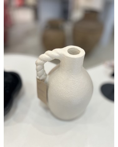 Vase décoratif blanc crème