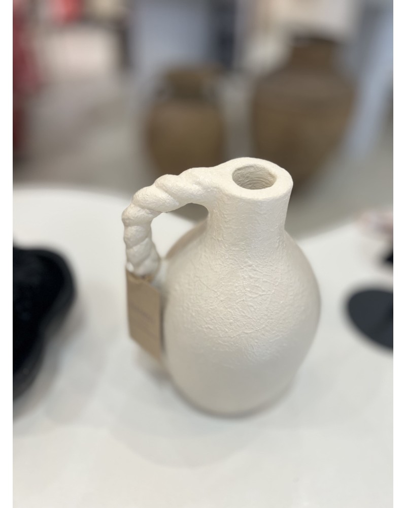Vase décoratif blanc crème