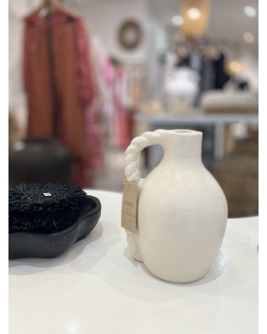 Vase décoratif blanc crème