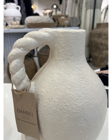 Vase décoratif blanc crème