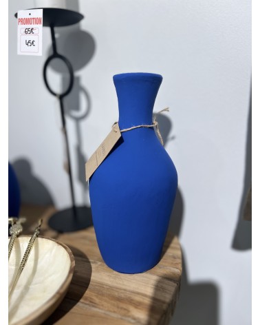Vase carafe bleu majorette