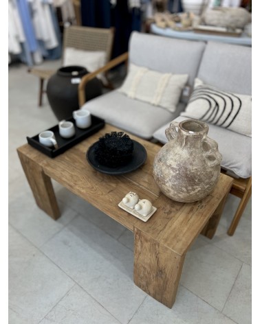 Table basse en teck recyclée