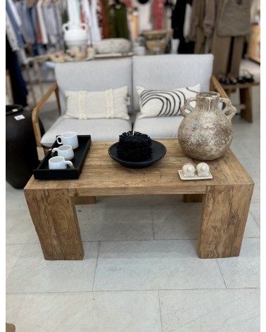 Table basse en teck recyclée