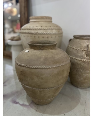 Jarre artisanale beige