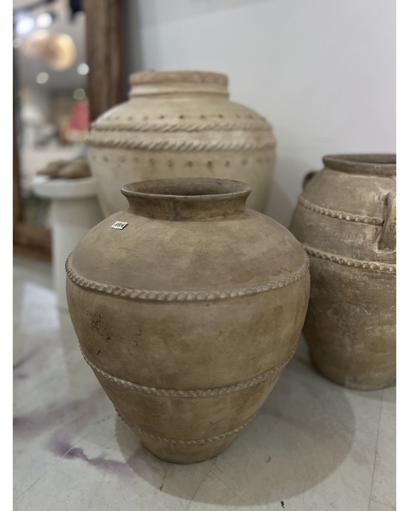 Jarre artisanale beige