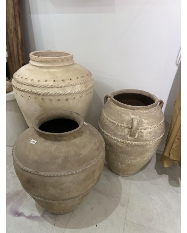 Jarre artisanale beige