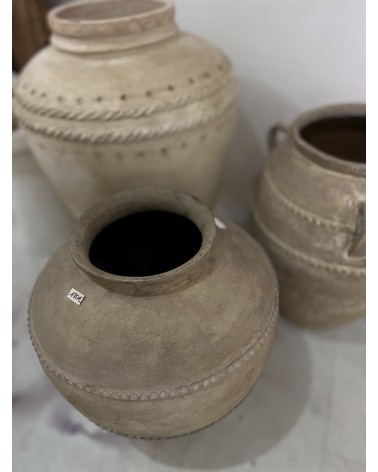 Jarre artisanale beige